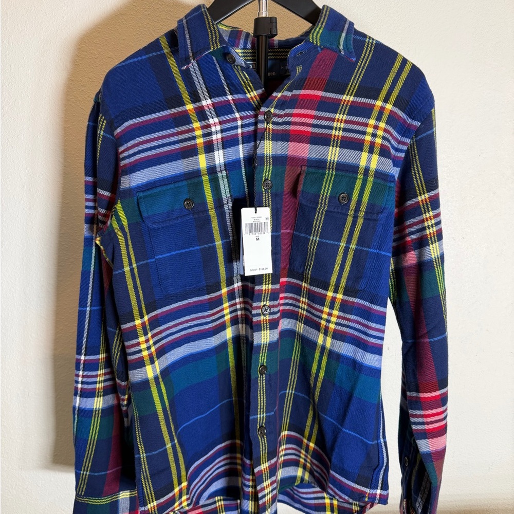 Polo Ralph Lauren Blue and Red Plaid Shirt